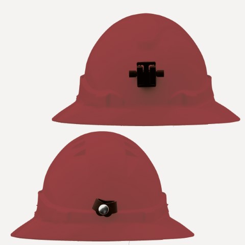 PROCHOICE V6 HARD HAT VENT FULL BRIM LAMP BRACK RATCHET HARN - RED